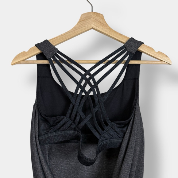 LULULEMON Wild Heathered Black Tank, Athletic Top, Sz 6 - Picture 11 of 16